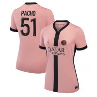 Camiseta Paris Saint-Germain Willian Pacho #51 Tercera Equipación Replica 2024-25 para mujer mangas cortas